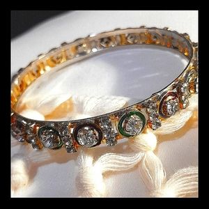 Hand crafted bangle made with jewels